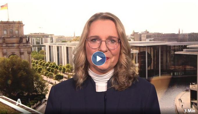 Screenshot von Claudia Kemfert beim INterview 