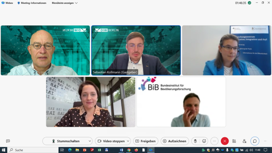 Virtuelles DIW-Pressegespräch zur Situation ukrainischer Geflüchteter. 