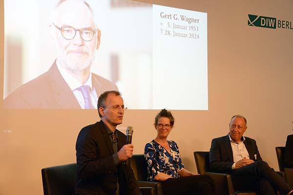 Georg Weizsäcker auf dem Panel in Gedenken an Gert G. Wagner