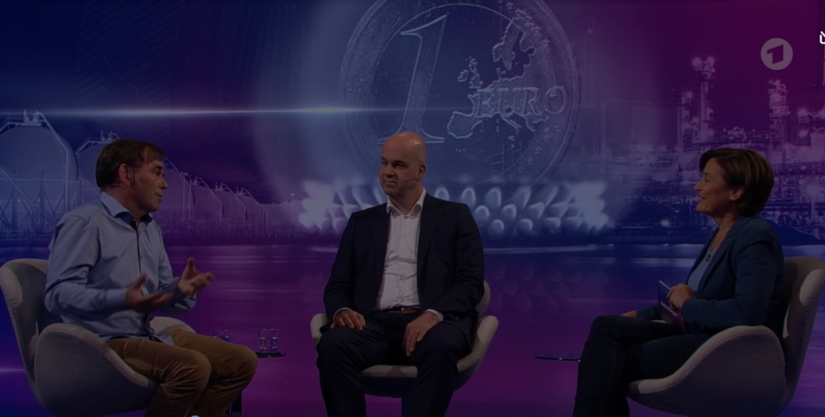 Marcel Fratzscher und Hermann-Josef Tenhagen im Gespräch bei Maischberger.