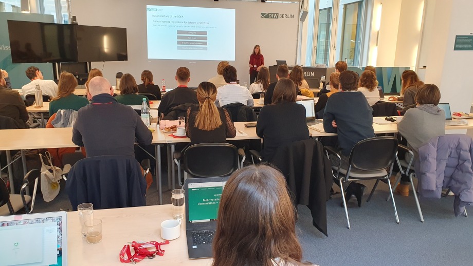 Sandra Bohmann at the SOEPcampus@DIW Berlin from February 8 to 9, 2024; 